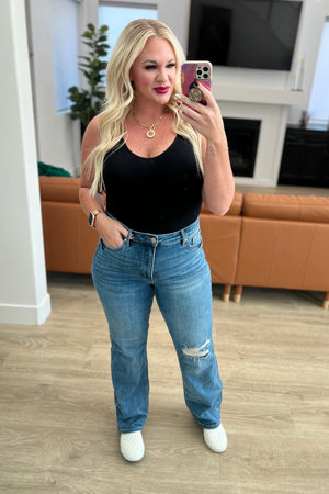 Judy Blue High Waist Tummy Control 90's Straight Jeans