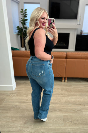 Judy Blue High Waist Tummy Control 90's Straight Jeans