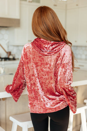 Jolt of Energy Crushed Velvet Hoodie