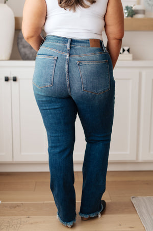 Judy Blue High Waist Distressed Straight Jeans