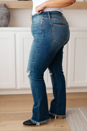 Judy Blue High Waist Distressed Straight Jeans