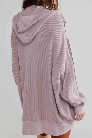 Hanging Out Zip-Up Long Sleeve Relaxed Hooded Jacket - 6 colors
