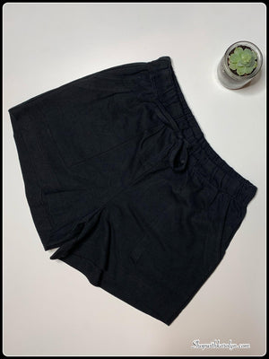 Zenana Drawstring Waist Patch Pocket Shorts - Asst colors